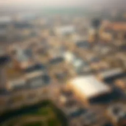Aerial view of Dubai Industrial City showcasing its vast industrial landscape