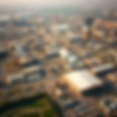 Aerial View of Dubai Industrial City Aerial view of Dubai Industrial City showcasing its vast industrial landscape