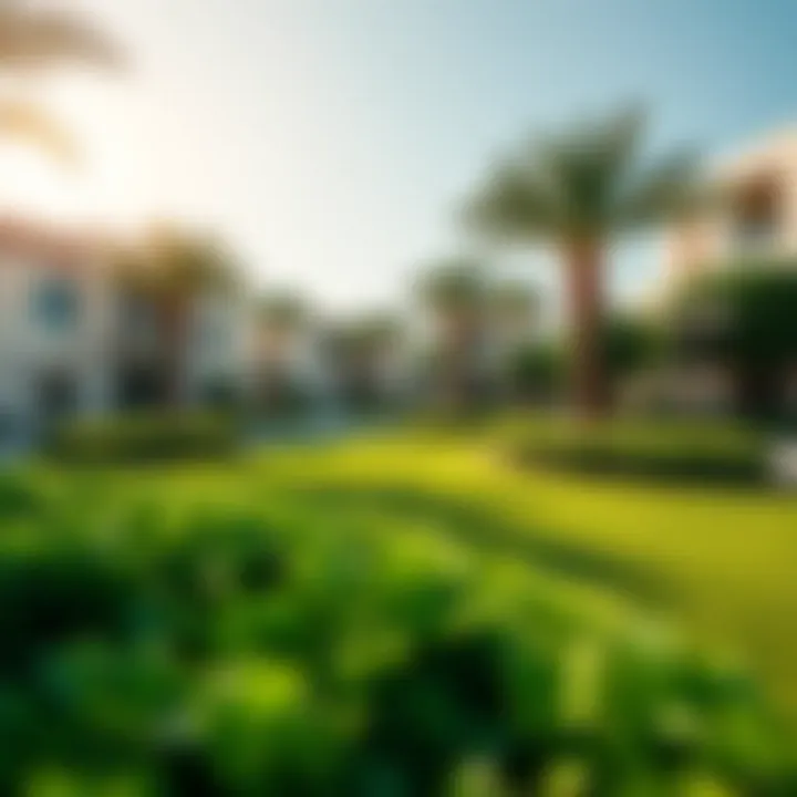 Community park featuring lush greenery in Dubai South Celestia