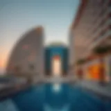 A stunning architectural view of Ellington Dubai showcasing modern luxury
