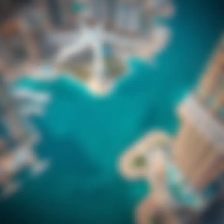 Prime Location of Executive Bay Tower B Aerial perspective highlighting the prime location of Executive Bay Tower B in Dubai