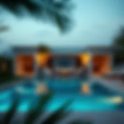 Luxurious villa in Dubai with a private pool