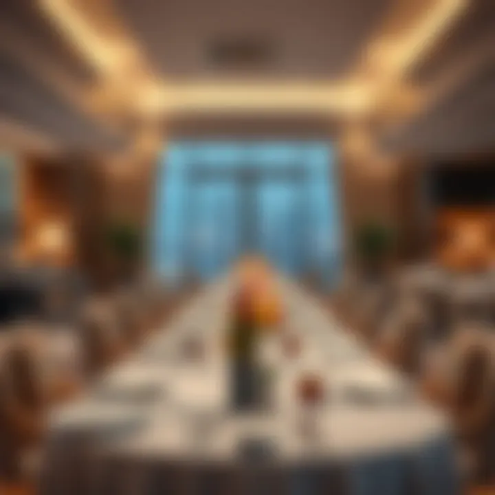 Exquisite Dining Experience in Luxury Hotels Dining area in a high-end hotel