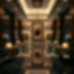 Luxurious hotel lobby on Sheikh Zayed Road