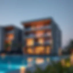 A modern building representing UAE real estate