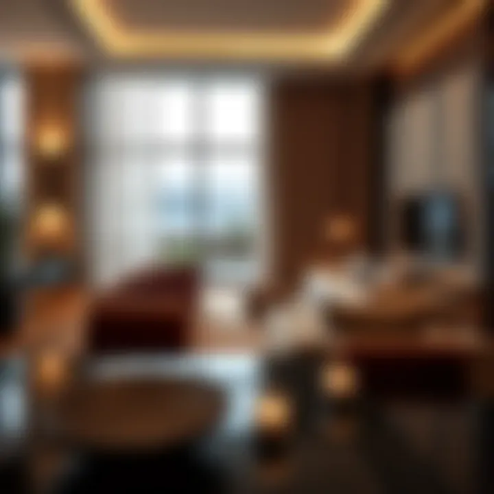 Elegant Interior Design at Jumeirah Living Marina Gate Luxurious living space within Jumeirah Living Marina Gate highlighting modern design