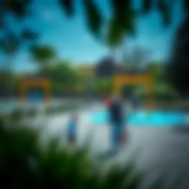 Community Park Leisure in Kawaneej Community park in Kawaneej with families enjoying leisure activities