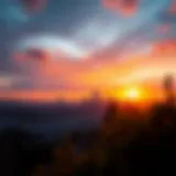 Kawaneej Skyline Sunset Breathtaking view of Kawaneej's skyline at sunset