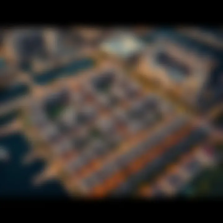 Aerial View of مثلث قرية جميرا Aerial view of مثلث قرية جميرا showcasing its residential layout