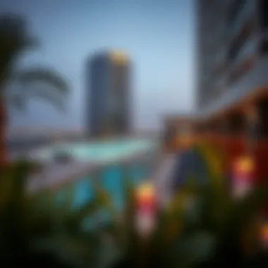 Amenities That Redefine Luxury Living Panoramic view of amenities at Movenpick JLT, highlighting leisure and recreation facilities