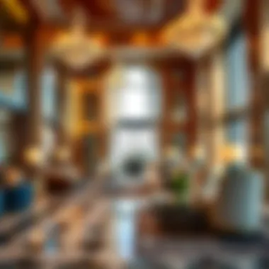 Elegance in the Lobby of Movenpick JLT Luxurious lobby area of Movenpick JLT with elegant furnishings