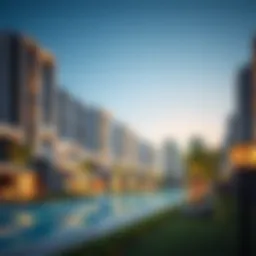 A luxurious off-plan property development in Dubai showcasing modern architecture