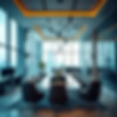 Interior design of modern office space in Karama