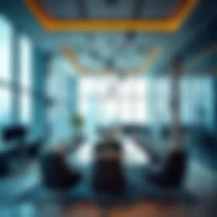 Interior design of modern office space in Karama