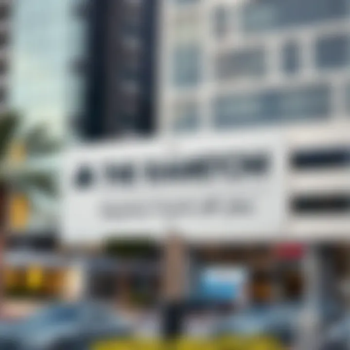 Regulatory signage for commercial properties in Karama