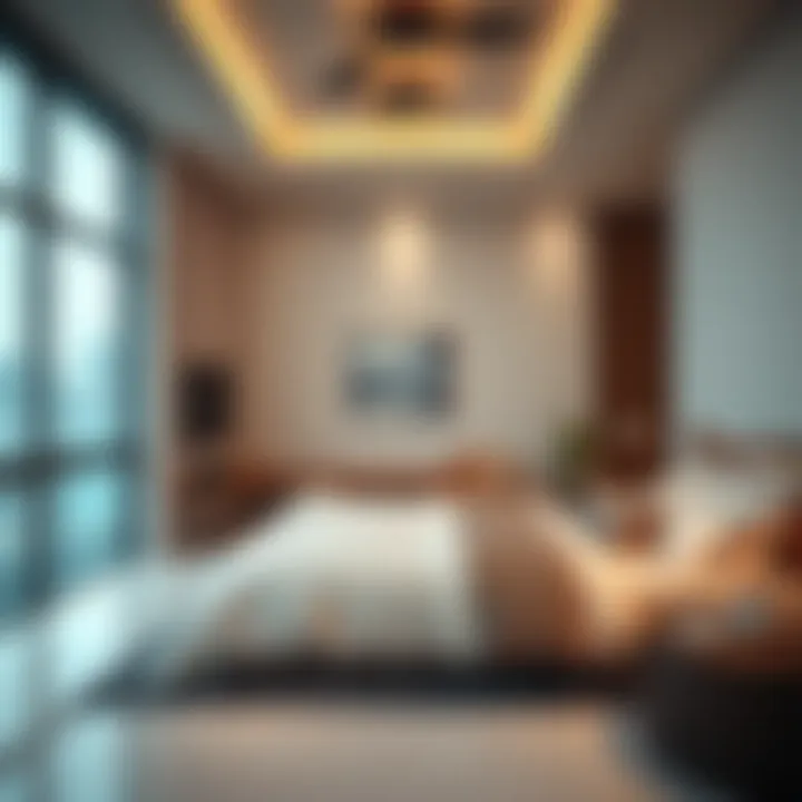 Luxurious interior of a modern room for rent