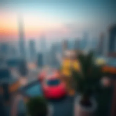 Pagani Residence Amidst Dubai's Iconic Skyline Aerial view of Pagani Residence situated in the vibrant Dubai skyline