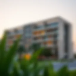 Exterior view of Rahaf Tower showcasing its modern architectural design