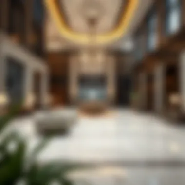 Elegant Lobby of Rahaf Tower Luxurious lobby area with contemporary decor in Rahaf Tower