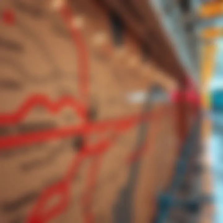 Map of Red Line Metro Connectivity in Dubai Map showcasing Red Line metro connectivity in Dubai