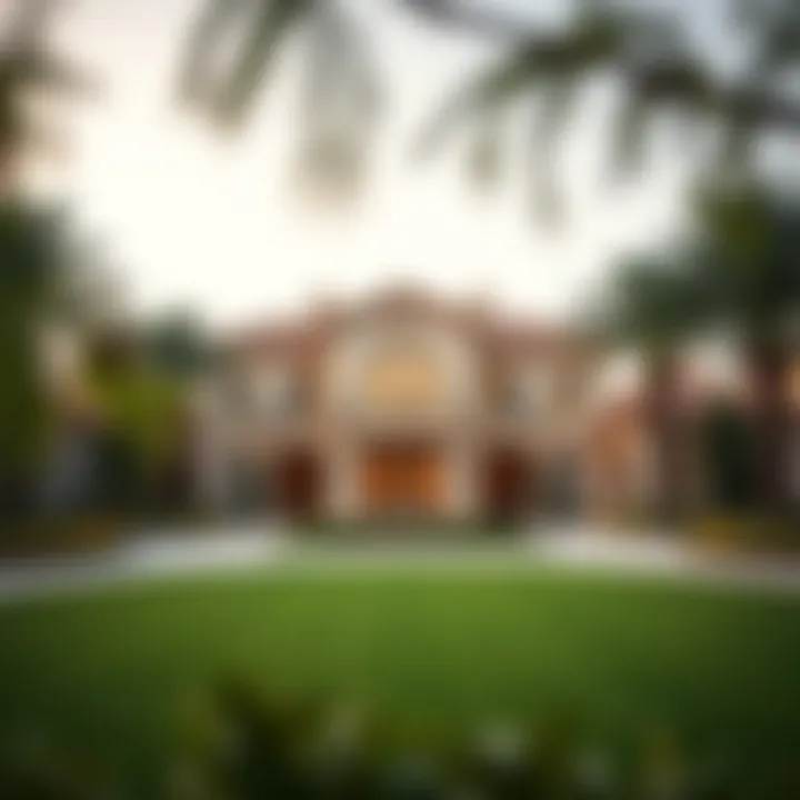 Luxurious Villas in Jebel Ali Luxurious villas and green spaces in Jebel Ali neighborhood