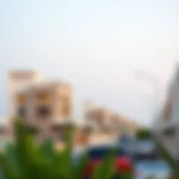A scenic view of Jebel Ali residential neighborhood showcasing modern architecture