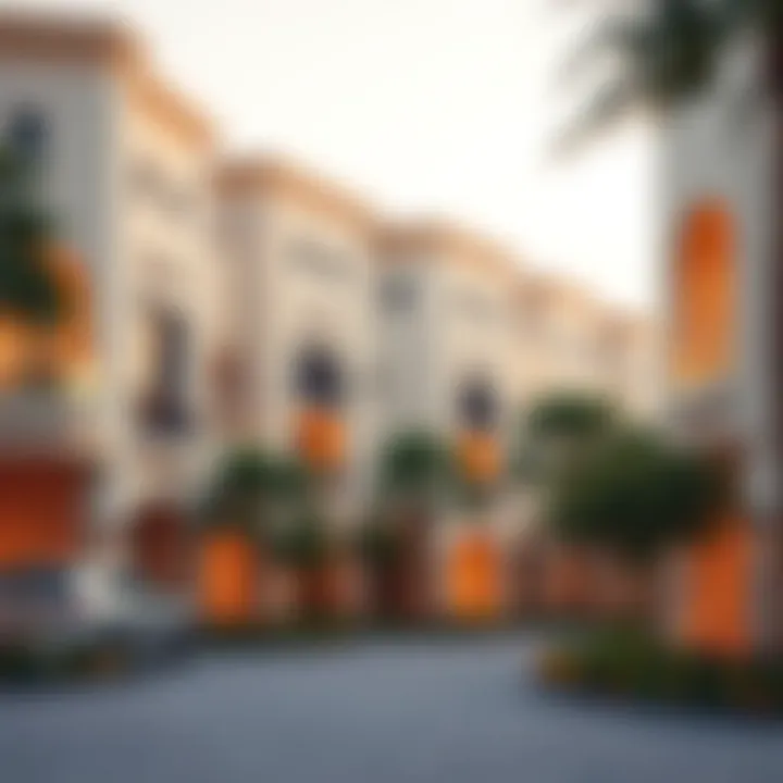 Architectural Elegance of Sama Townhouses Stunning architectural design of Sama Townhouses in Dubai