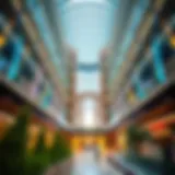 Architectural Marvel of The Address Dubai Mall Stunning architectural view of The Address Dubai Mall showcasing its modern design