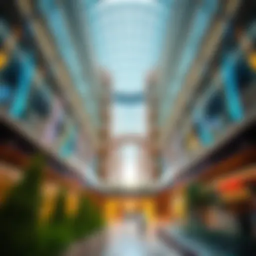 Architectural Marvel of The Address Dubai Mall Stunning architectural view of The Address Dubai Mall showcasing its modern design