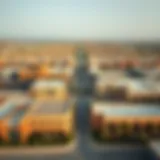 Aerial view of Al Dhafra showcasing its blend of traditional and modern architecture