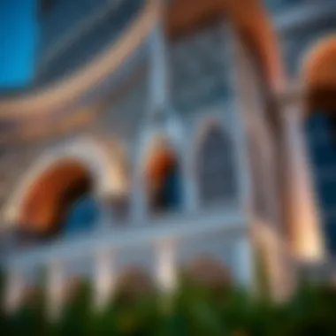 Architectural details of Sheikha Maryam Tower