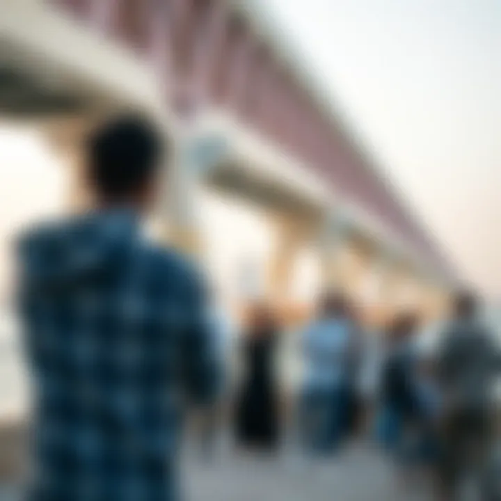 Community engagement near the Reem Island bridges