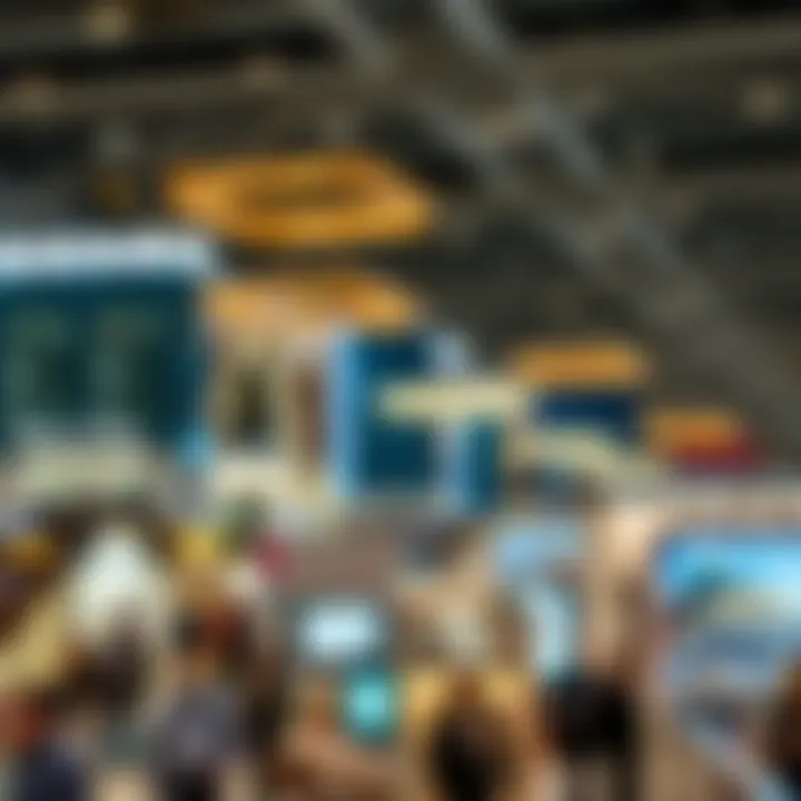 Investment Opportunities in Dubai's Real Estate A bustling property exhibition highlighting various investment options