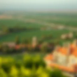 Lush ranch landscape in Dubai showcasing vast acres of green amidst the desert