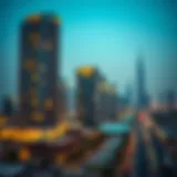 Stunning skyline view of Dubai's hotel district