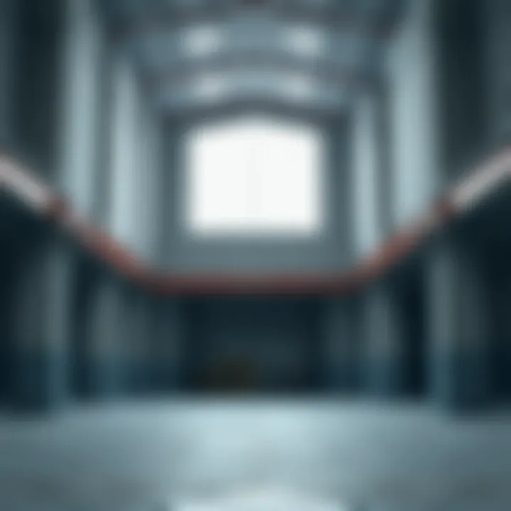 Interior layout of a versatile warehouse space