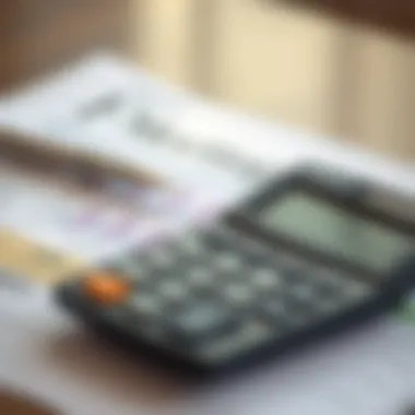 Understanding Mortgage Calculations A detailed view of a financial calculator and mortgage documents