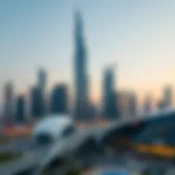 A futuristic skyline of Dubai showcasing innovative architectural designs.
