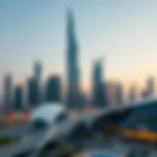 Futuristic Skyline of Dubai A futuristic skyline of Dubai showcasing innovative architectural designs.