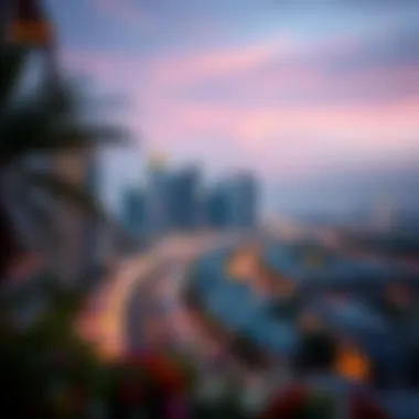 Skyline of Jumeirah Village Circle: A Modern Marvel Stunning skyline view of Jumeirah Village Circle