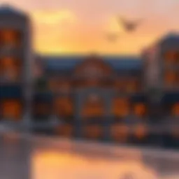 Stunning view of Kensington Waters architectural design