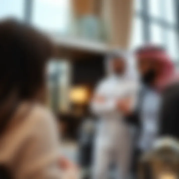 Expert Consultation on Property Solutions Real estate agent discussing properties with clients