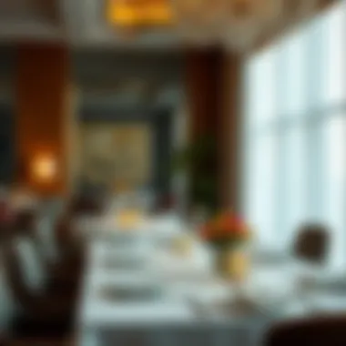 Exquisite Dining Experience at Marriott Residences Elegant dining setup in Marriott Residence's restaurant