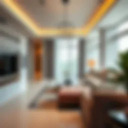 Luxurious interior of Marriott Residence showcasing modern design