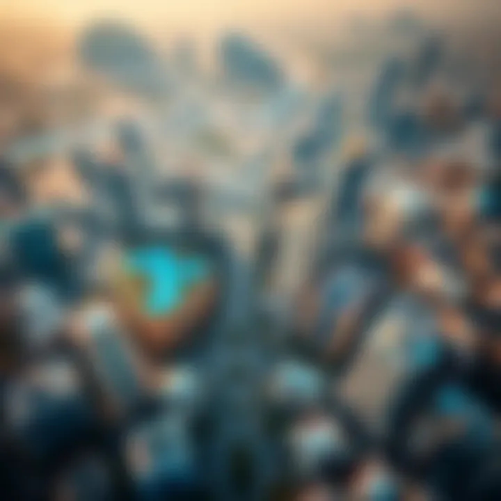 Luxury Developments in Dubai Aerial view of luxury developments in Dubai's Mashriq region