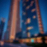 Architectural Marvel of Meera Tower Architectural view of Meera Tower showcasing its modern design