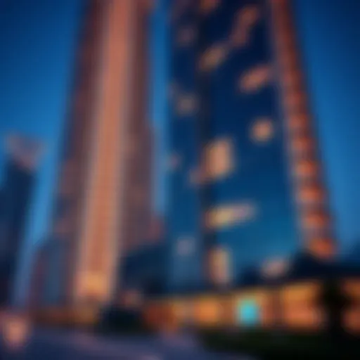 Architectural Marvel of Meera Tower Architectural view of Meera Tower showcasing its modern design