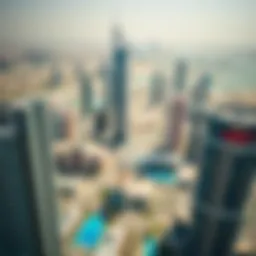 Aerial view of Dubai's skyline showcasing modern architecture