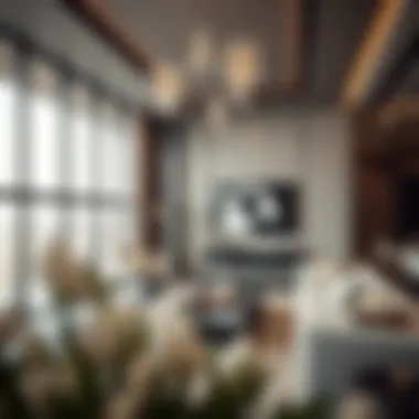 Luxurious apartment interiors highlighting modern design