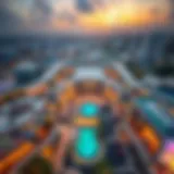 Stunning Aerial View of Nakheel Mall Aerial view of Nakheel Mall showcasing its modern architecture